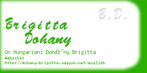 brigitta dohany business card